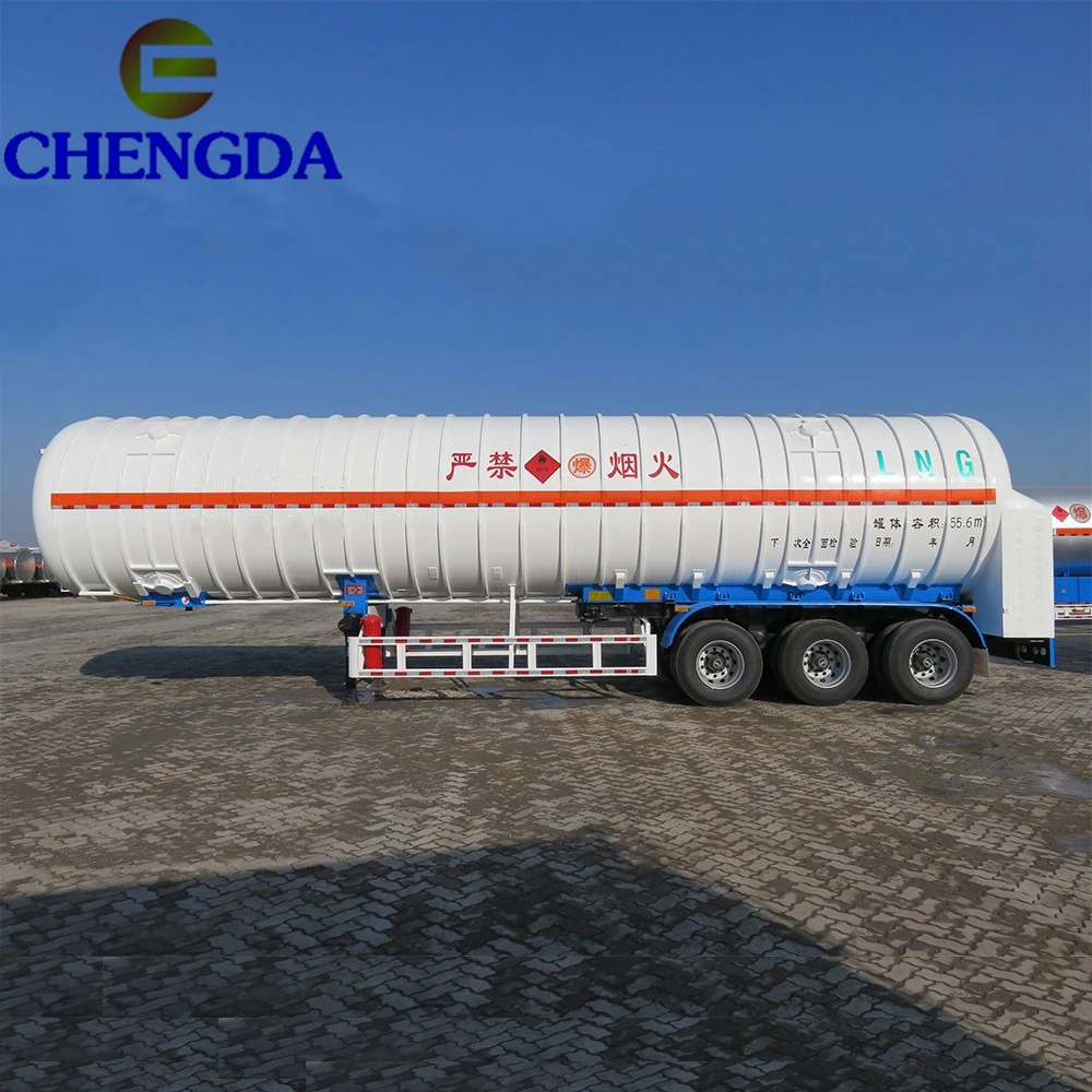 High Quality 3 Axle LNG Semi Trailer Truck Gas Tank Semi Trailer CNG Semi Trailer