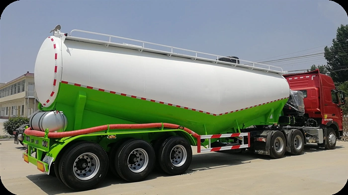 Cement Bulk Carrier Tank Trailer 50 Mt Bulk Powder Material Tanker