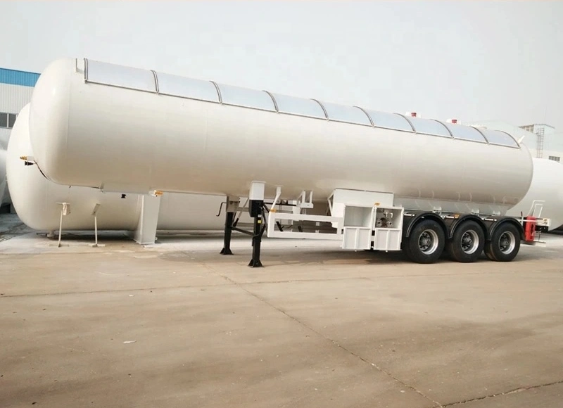 Brand New 60000liters Lp Gas Tanker Trailer for Sale with Gas Meter & Pmup