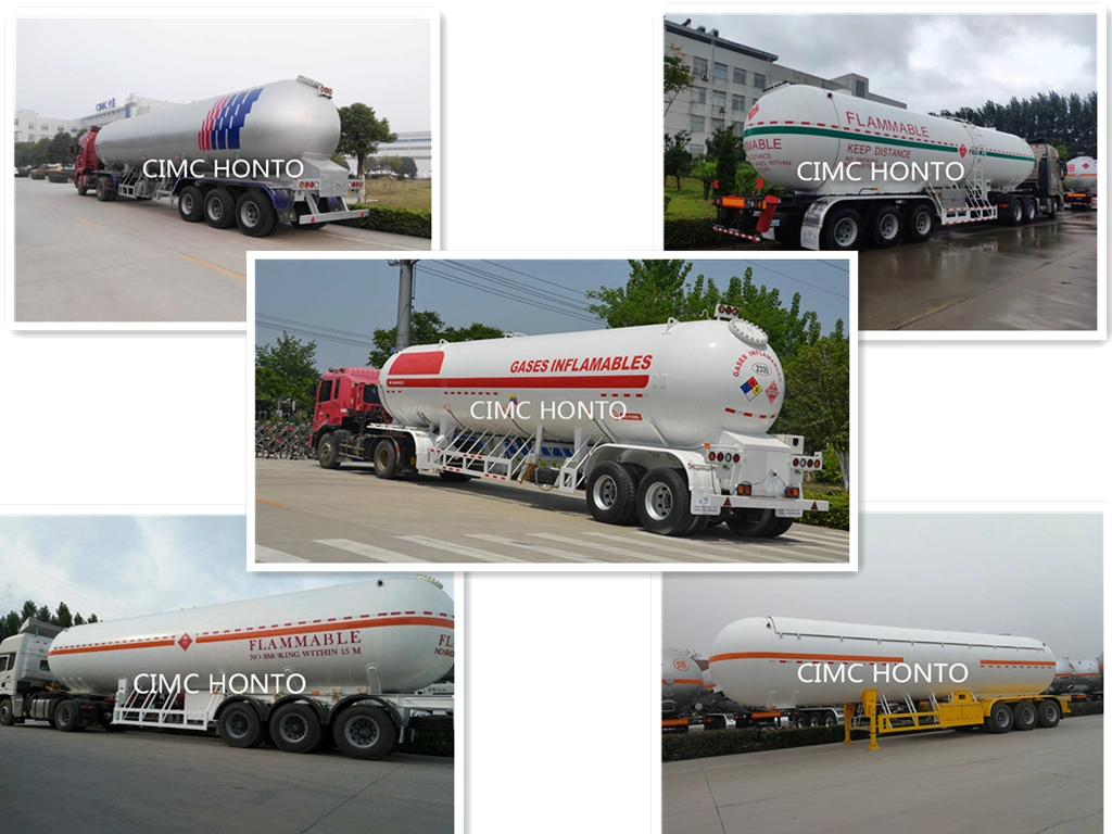 61.9m3 26t LPG Propane Gas Transport Tanker Semi Trailer Price