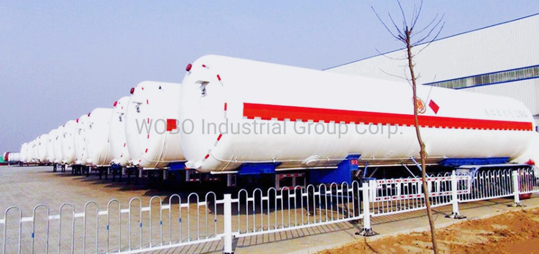 Cryogenic Liquid Gas Oxygen Nitrogen CO2 Transport Semi Trailer