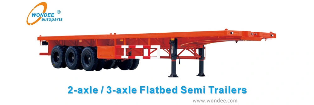 Factory Good 40FT 48FT 60FT Shipping Container Flatbed Semi Trailer for Sale