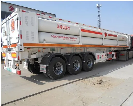 Used CNG Tube Tank Skid Trailer Compressed Natural Gas Storage Tank Semitrailer