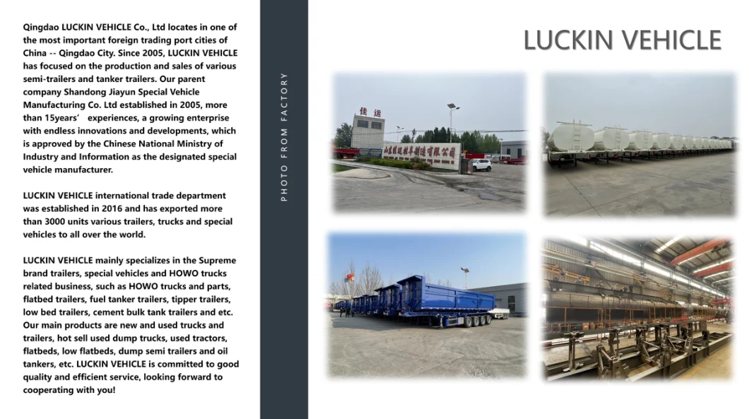 Luckin 4-Axle Draw-Bar Tank Trailer Fuel Dolly 20000 Liters Drawbar Tanker Trailers