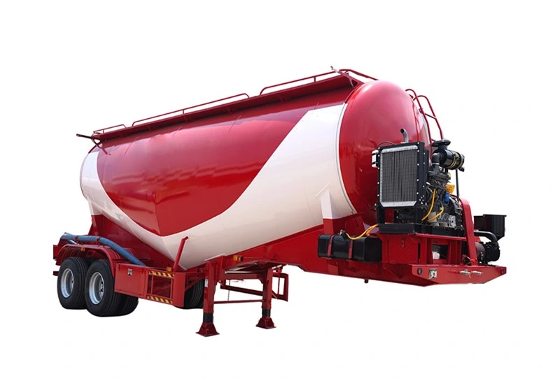 2axle 25 Cbm 30 Ton Powder Small Cement Silo Tankers Trailer Bulk Powder Material Tanker