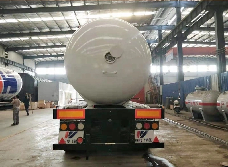 Brand New 60000liters Lp Gas Tanker Trailer for Sale with Gas Meter & Pmup