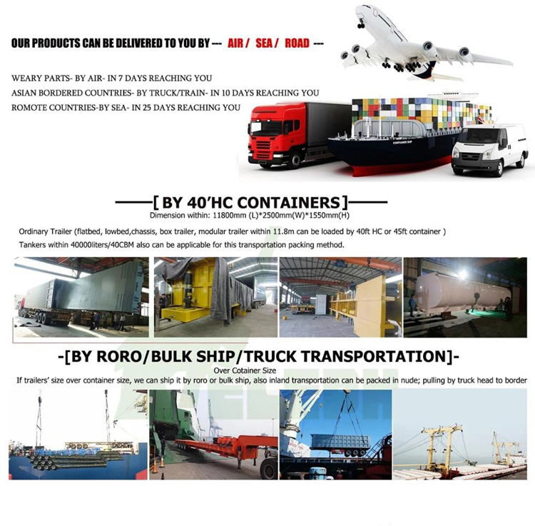 2 Axles Drawbar Wings Open Box Trailers