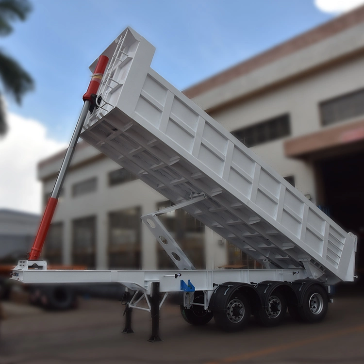 Vercoe 40 50 60 80 Ton Dump Semi-Trailer U-Shaped End Rear Tipper Dumper Dump Semi Trailer Manufacturers