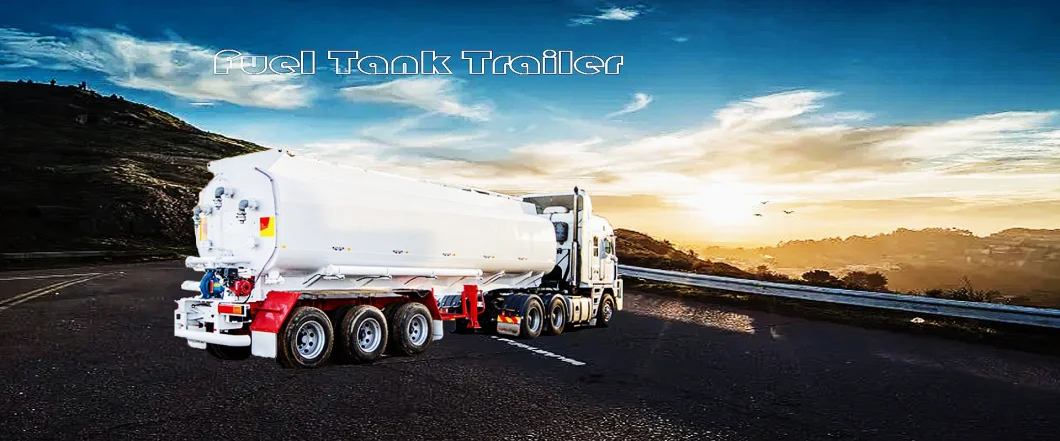 45000 Liters Stainless Steel Tank Truck Natural Gas Fuel Tanker Trailer Crude Oil Transport Semitrailer