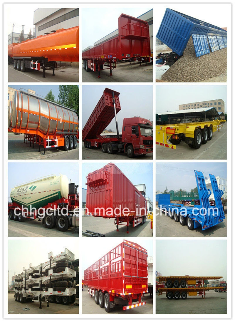 Gull-Wing Cover 80t Top Loading Van Type Sand Coal Transport Rear Tipper Dumping Semi-Trailer