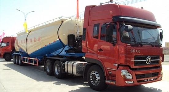 3 Axles 35-70m3 Bulk Cement Tank Semi Trailer for Sale 3 Axles 45m3 Silo Tanker Bulk Cement Semi Truck Trailer