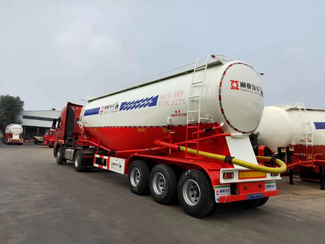 Good Quality 50cbm Bulk Cement Tanker Semi Trailer Powder Material Silo Trailer for Sale