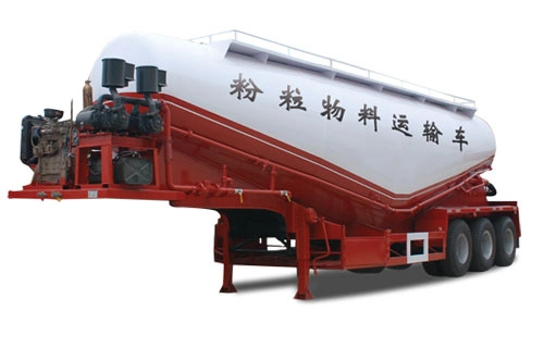 3 Axles 35-70m3 Bulk Cement Tank Semi Trailer for Sale 3 Axles 45m3 Silo Tanker Bulk Cement Semi Truck Trailer