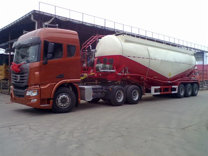 3 Axles 35-70m3 Bulk Cement Tank Semi Trailer for Sale 3 Axles 45m3 Silo Tanker Bulk Cement Semi Truck Trailer