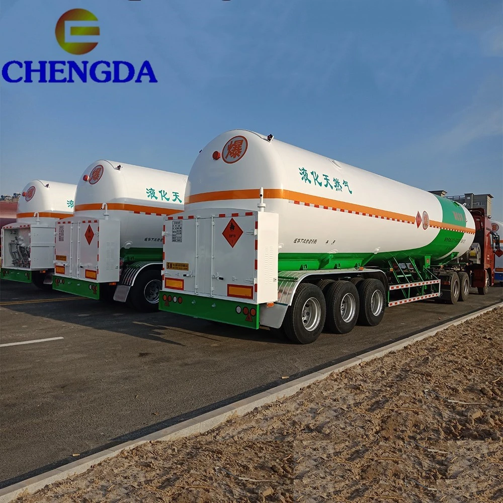 High Quality 3 Axle LNG Semi Trailer Truck Gas Tank Semi Trailer CNG Semi Trailer