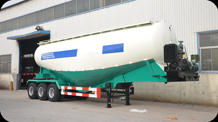 Bulk Cement Powder Tanker Transport Fly Ash Truck Semi Trailer