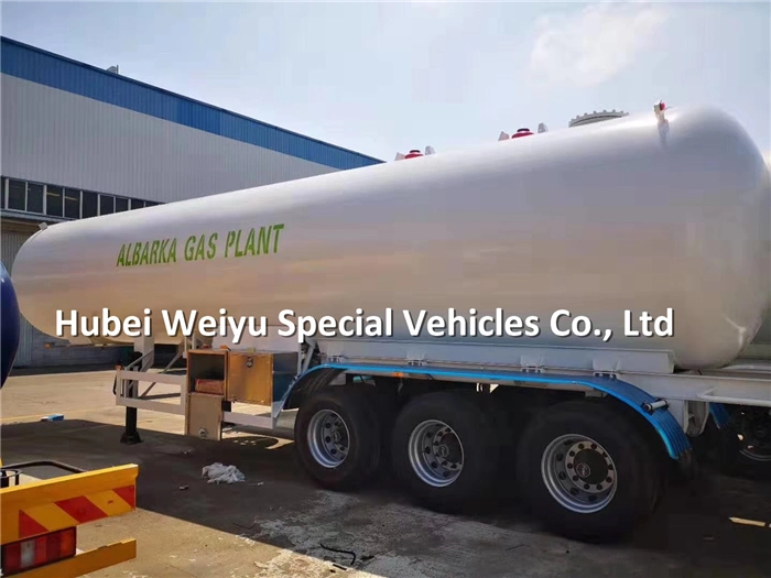 49600liters LPG Tanker Semi Trailer 25tons Cooking Gas Transport Propane Tank Trailer