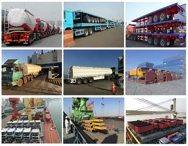 Good Quality U Shaped End Rear Tipper Dump Semi Truck Trailer Manufacturers for Sales in Africa