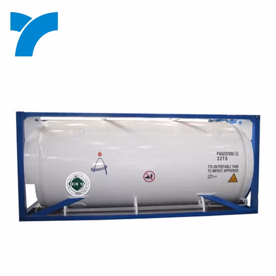 ISO CO2 탱크 세미 컨테이너 세미 트럭 트레일러 20FT