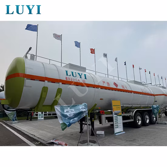 가나를 위한 세미 차축 49600L 25t 25tons 프로판 유조 트럭 25tonnes LPG 가스 유조선 트레일러
