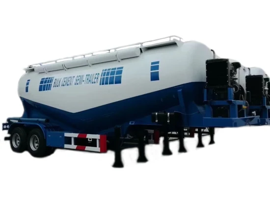 PE-ABS-PP 미립자 과립 및 벌크 시멘트 탱크 트레일러 운송을 위한 할인 판매 2/3 축 분말 운송 트레일러