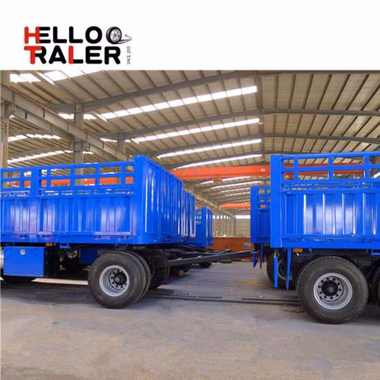 측벽이 있는 3축 운송 로우 로더