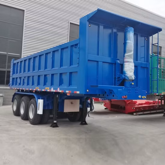 3방향 헤비듀티 리어/사이드/엔드 세미 덤프 트럭, 40톤 덤프 트레일러, 35Cbm, 40Cbm