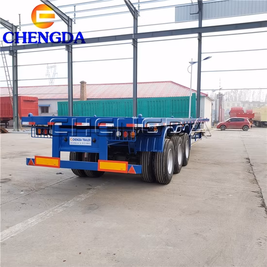 3축 13m 컨테이너 트레일러, 중고 로우로더 세미트레일러