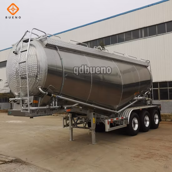 3 차축 30-50 cbm 공기 압축기 벌크 캐리어 사일로 분말 재료 운송 유조 트럭 벌크 시멘트 탱크 세미 트럭 트레일러 판매
