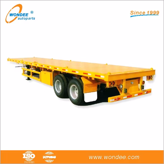 판매를 위한 공장 좋은 40FT 48FT 60FT 선적 컨테이너 평상형 트레일러 세미 트레일러