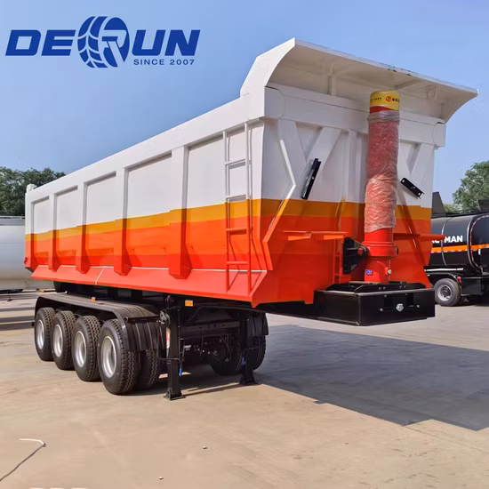 엔드 티퍼 사이드 티퍼 세미 트레일러 3/4축 U자형 R자형 트레일러 티퍼 세미 트레일러 40톤 60톤 80톤 티퍼 트레일러 티핑 트레일러 티핑 세미 트레일러
