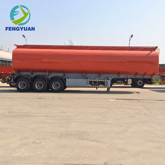 Fengyuan 브랜드 3 축 운송 액체 화학 산성 연료유 가솔린 LPG 가스 탱크 세미 트레일러