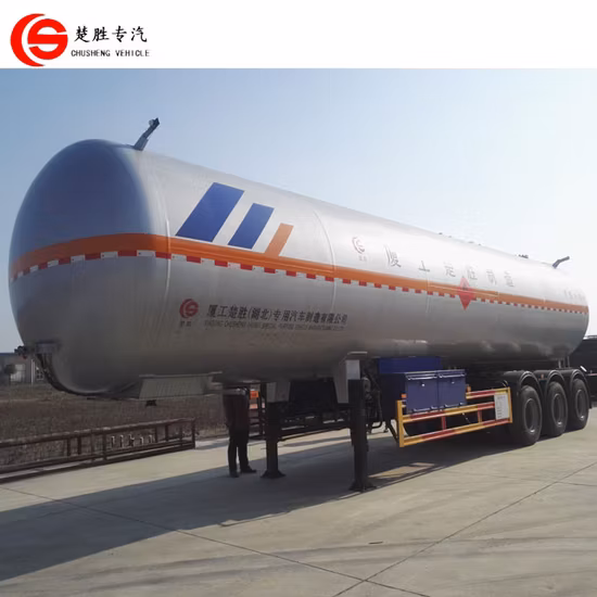 56m3/56cbm/56000L/56000 리터 프로판 3축 LPG 탱크 세미 트레일러